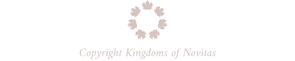 Kingdoms of Novitas logo and copyright info
